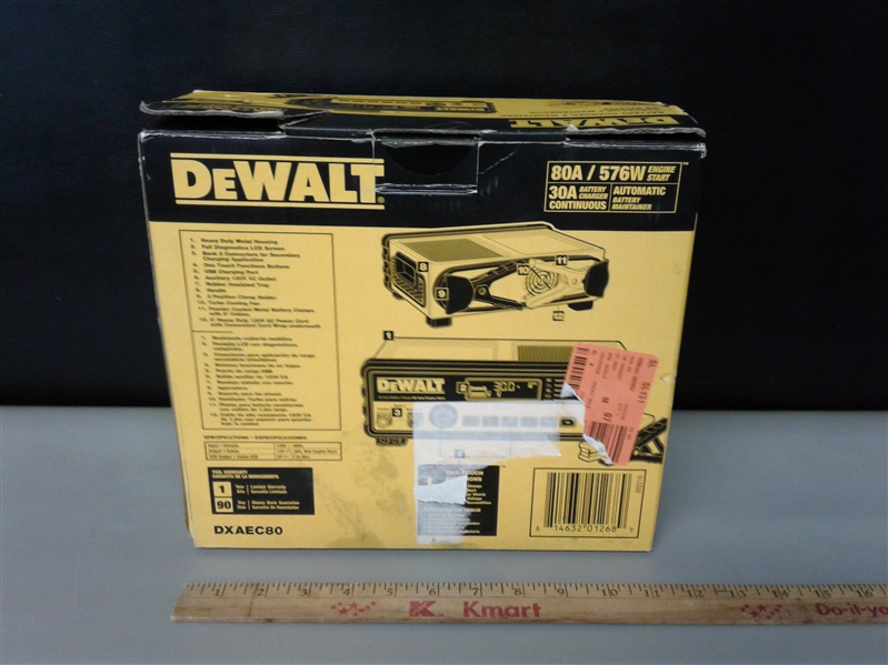 DEWALT 30 Amp Multi Bank Battery Charger with 80 Amp Engine Start