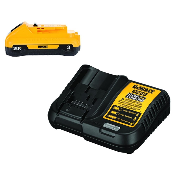 DEWALT 20-Volt MAX Lithium-Ion Battery Pack 3.0Ah with Charger