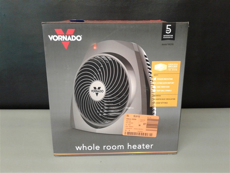 Vornado 5122 BTU 1500-Watt Portable Electric Fan Heater Furnace VH200 Whole Room Vortex