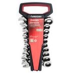 HUSKY SAE and Metric Stubby Combination Ratcheting Wrench Set (9-Piece) *Missing 9mm*