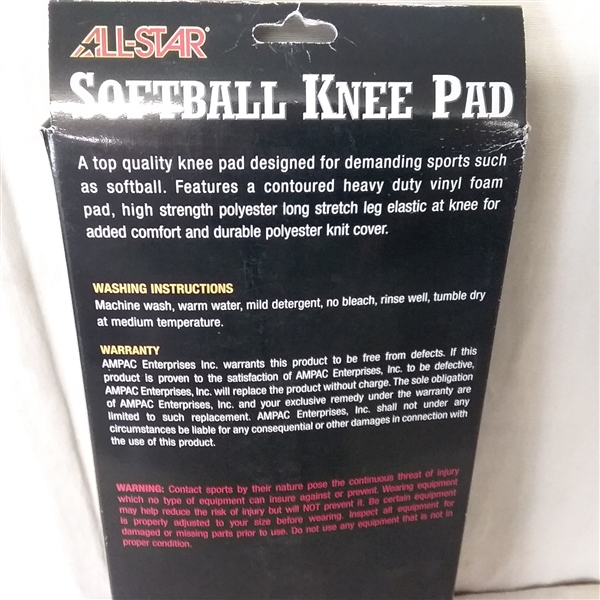 ALL-STAR SOFTBALL KNEE PAD SIZE M