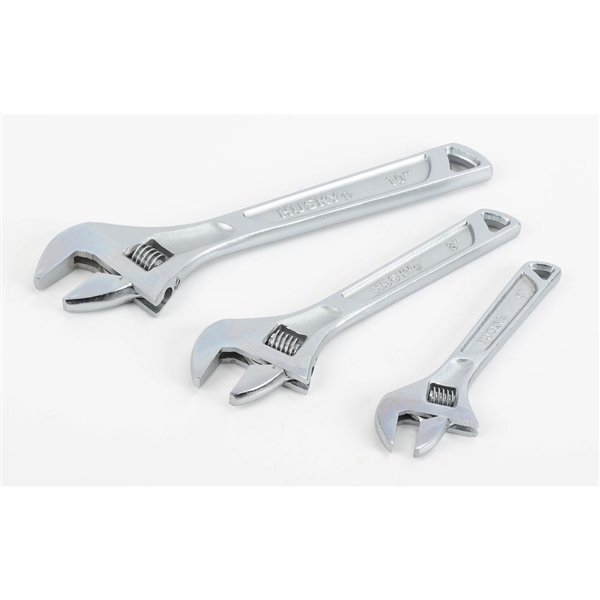 Husky Adjustable wrench set(3-Piece)