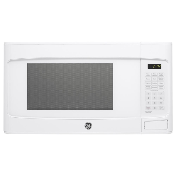 GE 1.1 cu. ft. Countertop Microwave in White