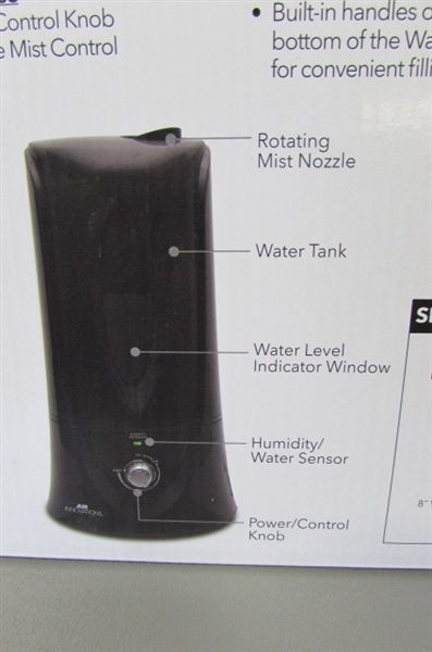 Air Innovations 1.1 Gal. Cool Mist Humidifier for Medium Rooms Up To 400 sq. ft.