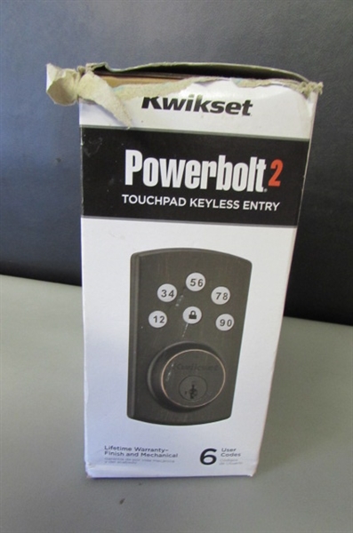 Kwikset Powerbolt2 Venetian Bronze Single Cylinder Electronic Deadbolt Featuring SmartKey Security