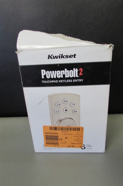 Kwikset Powerbolt2 Satin Nickel Single Cylinder Electronic Deadbolt Featuring SmartKey Security
