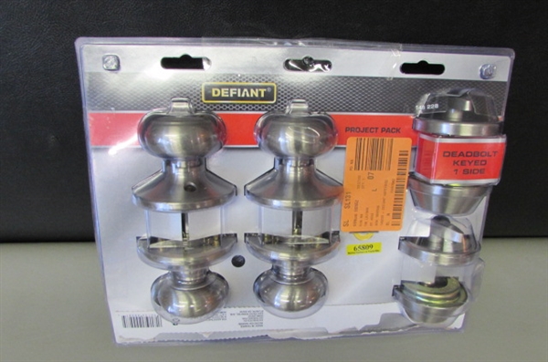 Defiant Hartford Satin Nickel Single Cylinder Keyed Entry Project Pack