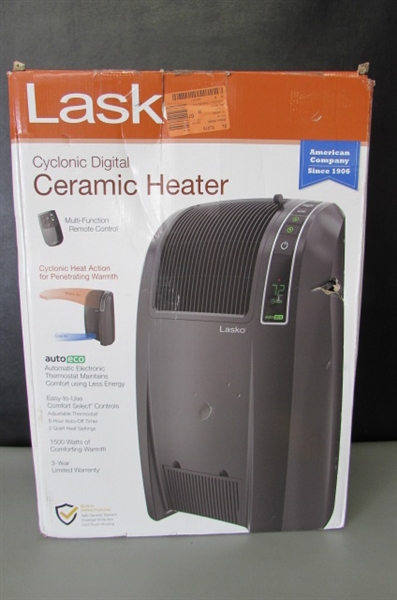 Lasko Cyclonic 1500-Watt Electric Ceramic Space Heater with Remote