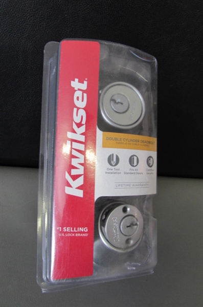  Kwikset 665 Series Satin Chrome Double Cylinder Deadbolt