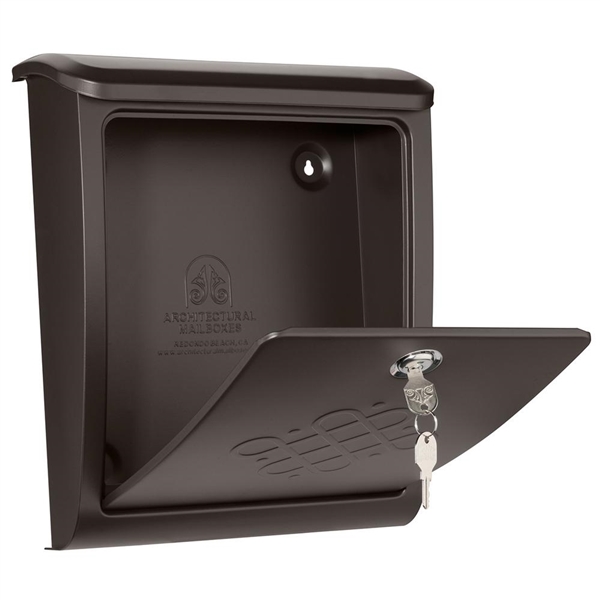 Architectural Mailbox Bordeaux Locking Rubbed Bronze Wall Mount Mailbox