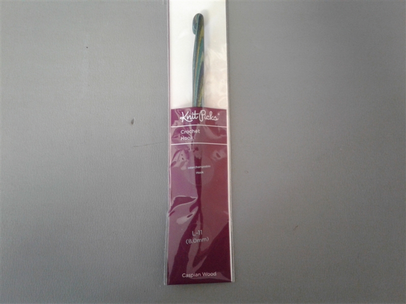 Knit Picks Caspian Wood Regular and Interchangeable Crochet Hook Set