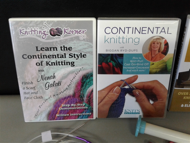 Knitting: DVDs and Needles