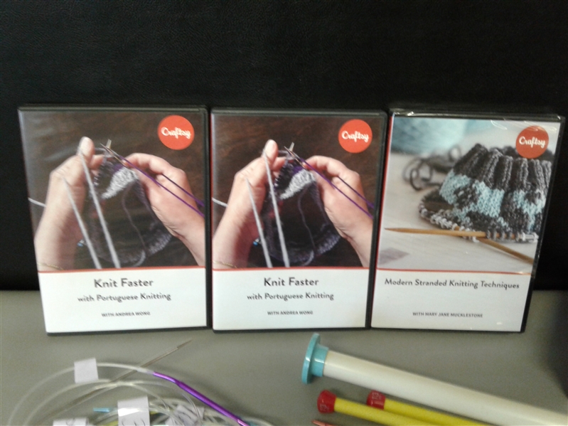 Knitting: DVDs and Needles