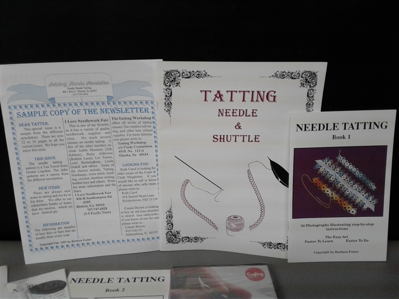 Tatting: Books, DVD, and Supplies