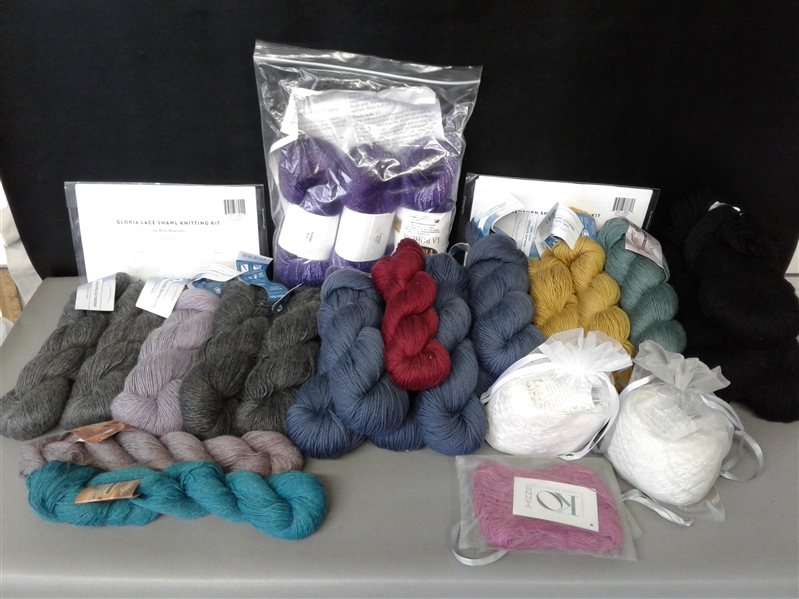 Yarn: Cloudborn Fibers, Cascade, and More Brands- 29 Skeins