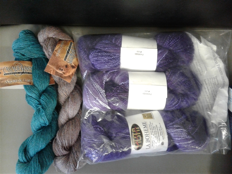 Yarn: Cloudborn Fibers, Cascade, and More Brands- 29 Skeins