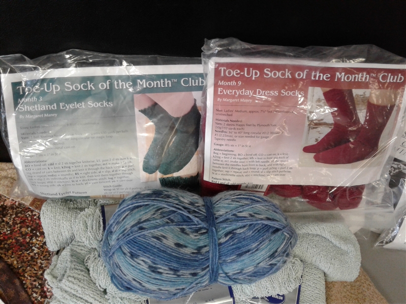 Yarn: Sock Yarn and Crochet Kits