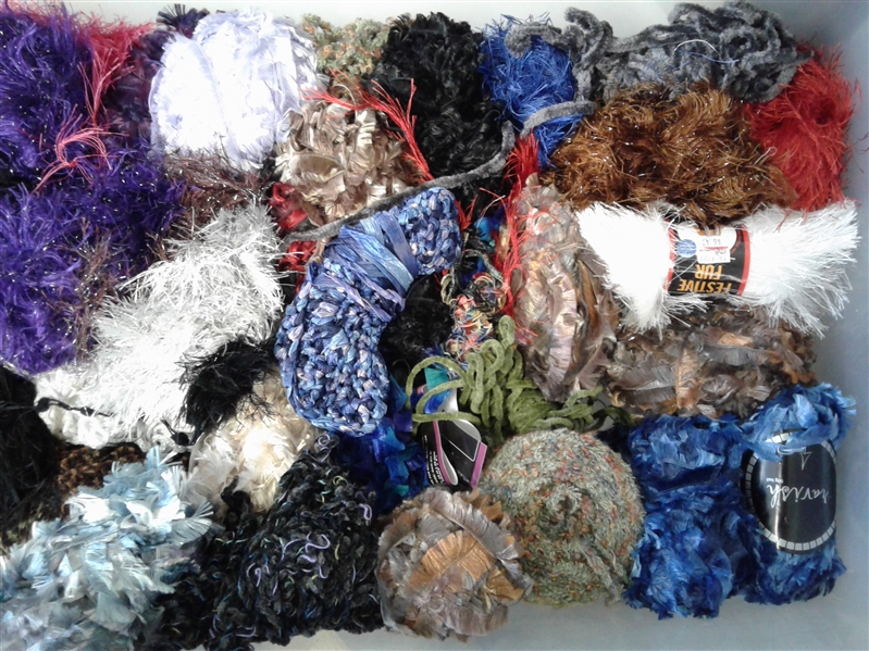 Yarn: Bulky and Specialty FUN Yarn 60+ Balls