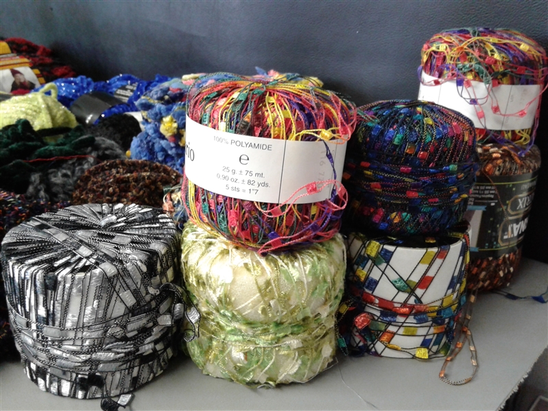Yarn: Bulky and Specialty FUN Yarn 60+ Balls