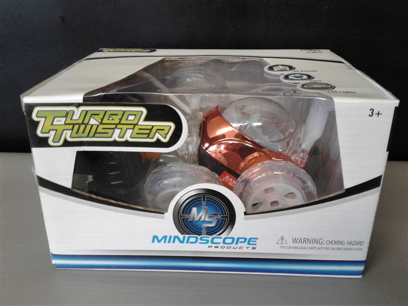 Mindscope Turbo Twisters Orange 27 MHz Bright LED Light Up Stunt RC Remote Control Vehicle