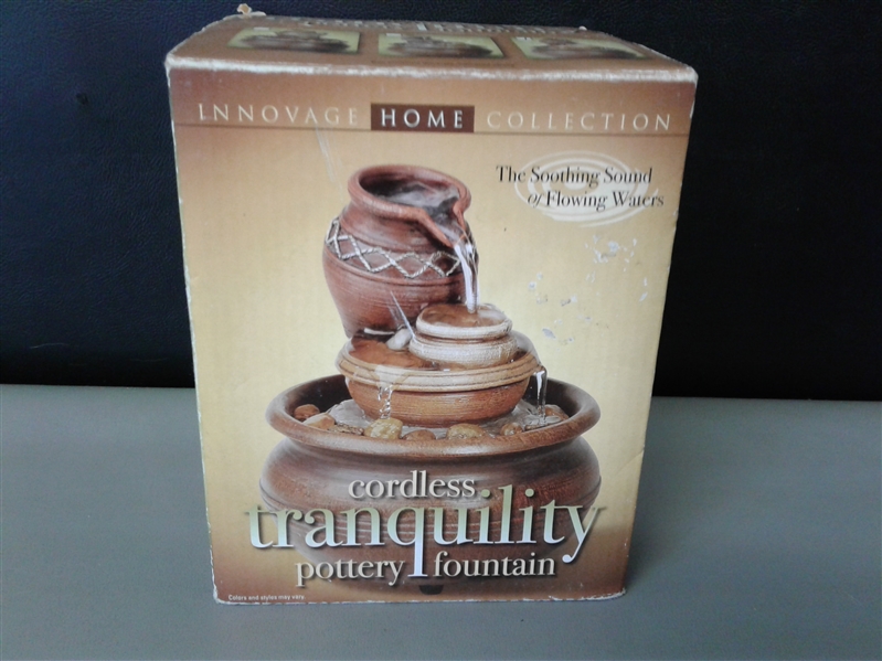 Cordless Tranquility Pottery Fountain