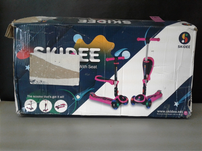 SKIDEE Scooter for Kids with Foldable and Removable Seat 