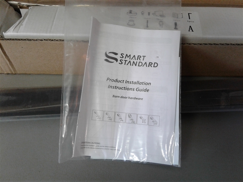 SMARTSTANDARD Top Mount Sliding Barn Door Hardware Kit