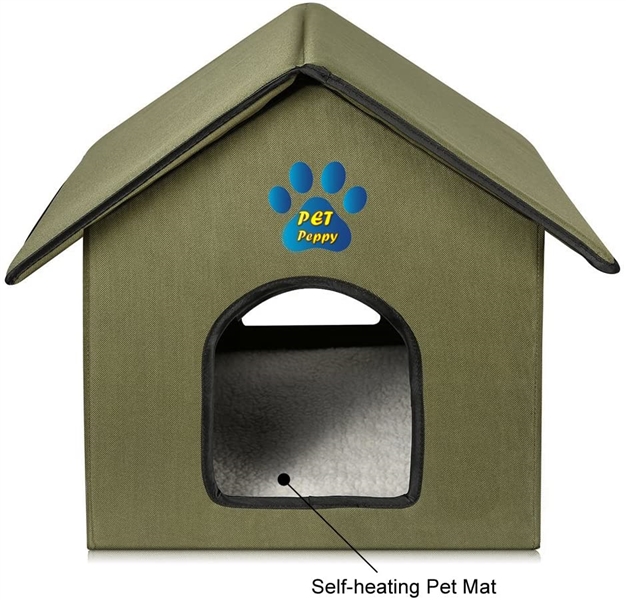 OUTDOOR/INDOOR CAT HOUSE BY PET PEPPY