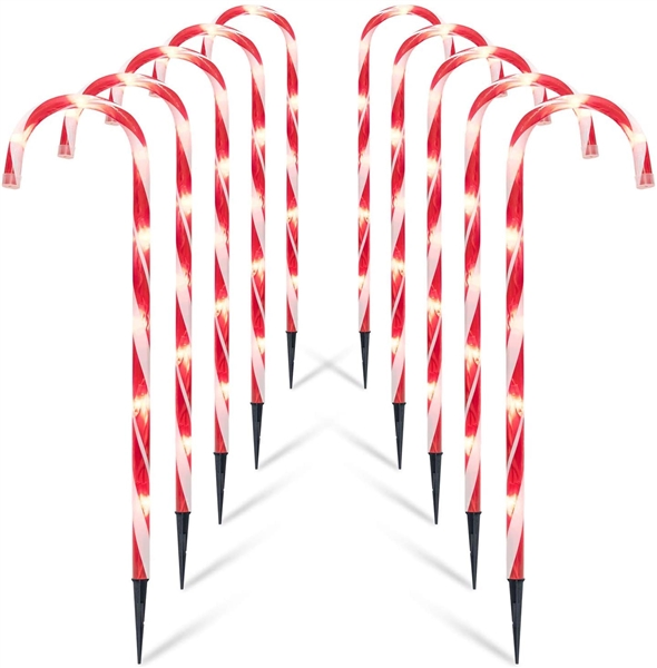 Brightown Christmas Candy Cane Lights, 10 Pack 22