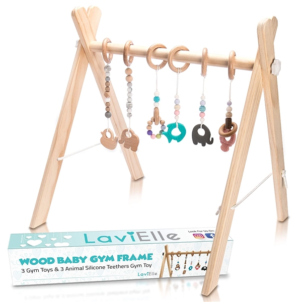 Foldable Wooden Baby Gym Mobile