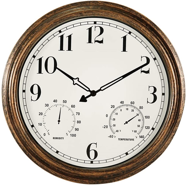 16 Inch Large Outdoor Wall Clock