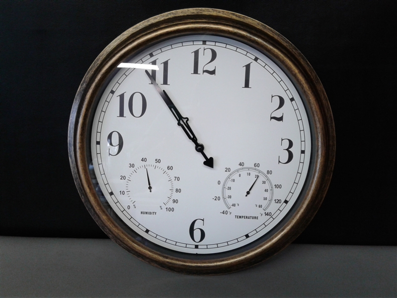 16 Inch Large Outdoor Wall Clock