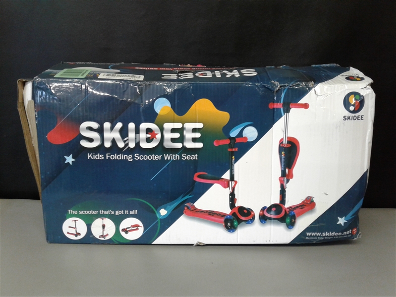 SKIDEE Scooter for Kids with Foldable and Removable Seat 