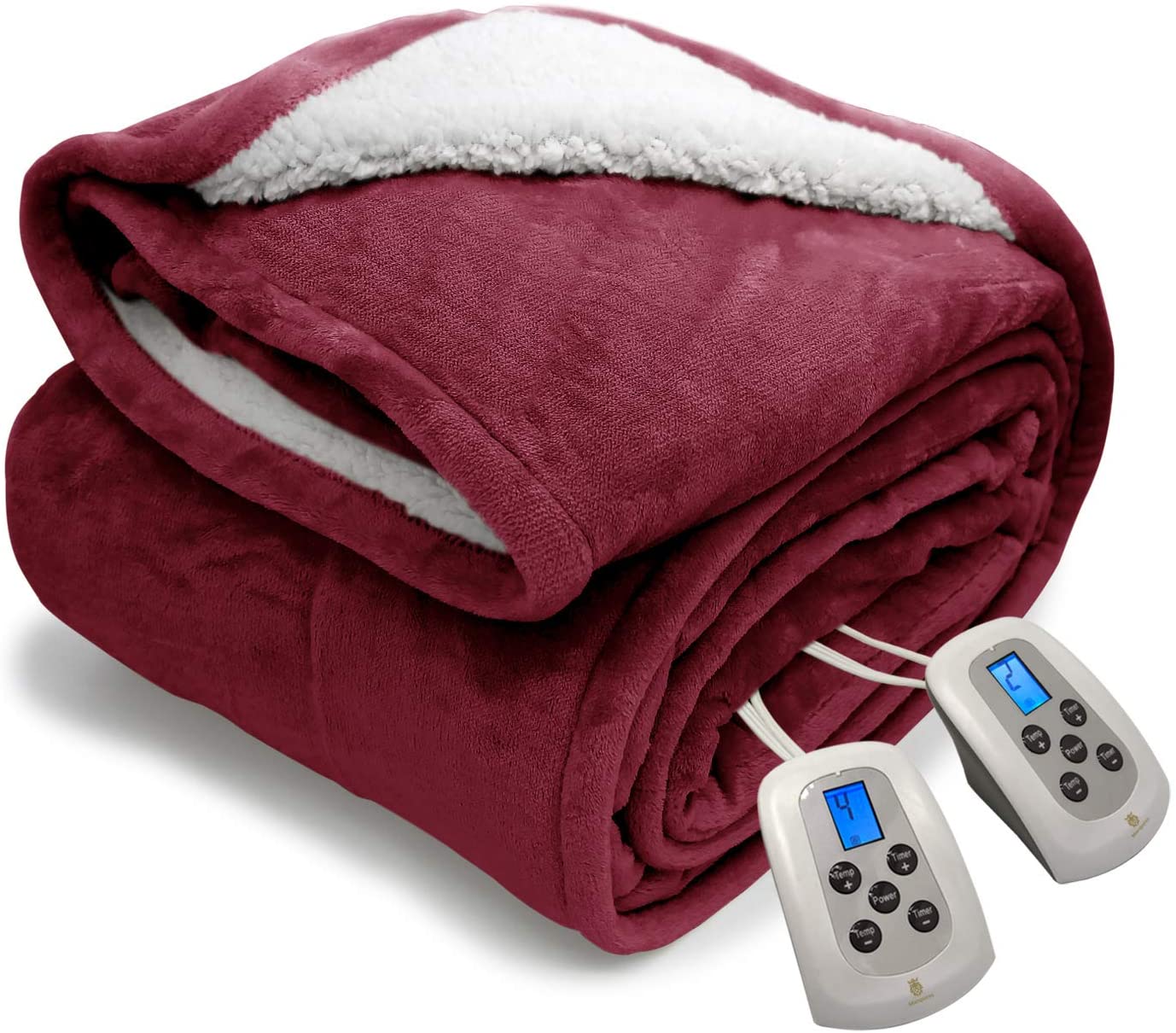 Lot Detail MARQUESS Queen Electric Heated Blanket Sherpa and