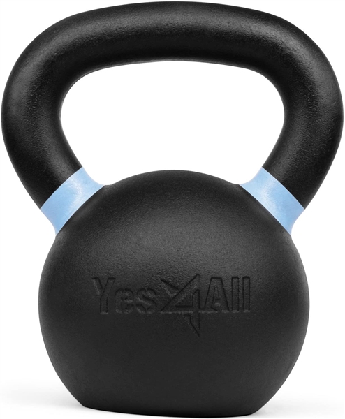 Yes4All Powder Coated Kettlebell 18 LBS