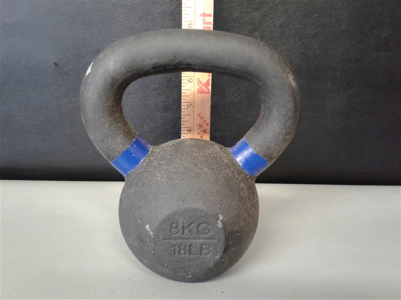 Yes4All Powder Coated Kettlebell 18 LBS