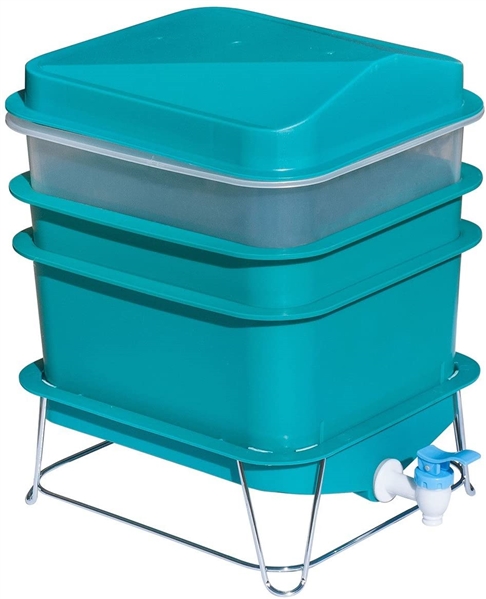 4-Tray Worm Factory Farm Compost Small Compact Bin Set