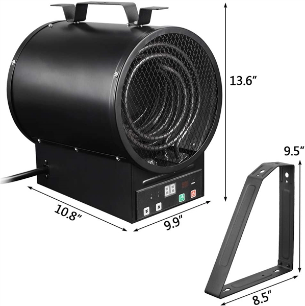 DAHTEC Electric Space Forced Air Heater with Thermostat Remote Control