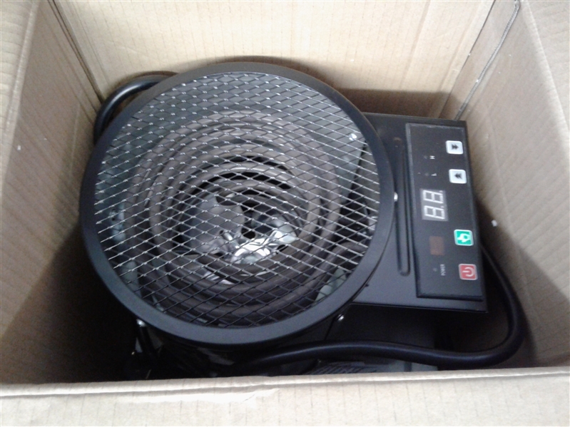 DAHTEC Electric Space Forced Air Heater with Thermostat Remote Control