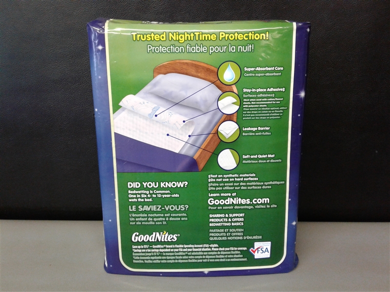 GoodNites Disposable Bed Mats 9 Ct