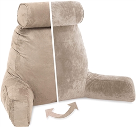 Lounge Pillow with Arms and Removable Neck Roll