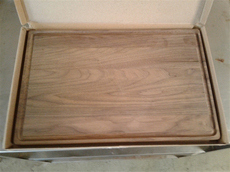 Black Walnut Wood Cutting Board by Virginia Boys Kitchens - 17x11