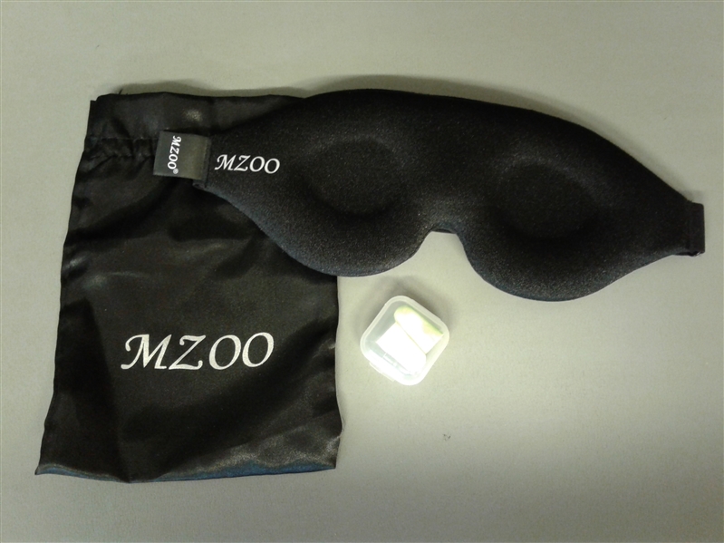 MZOO Sleep Eye Mask for Men Women, 3D Contoured Cup Sleeping Mask & Blindfold with Ear Plug