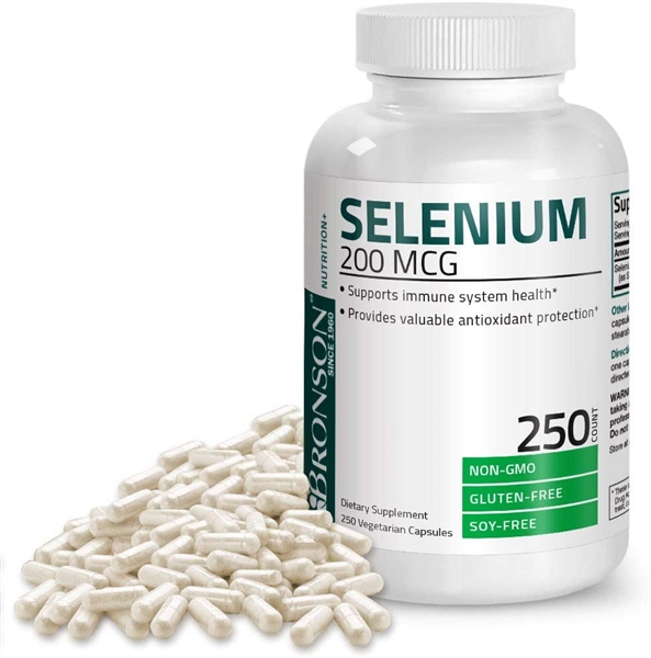 Selenium 200 Mcg for Immune System, Thyroid, Prostate and Heart Health