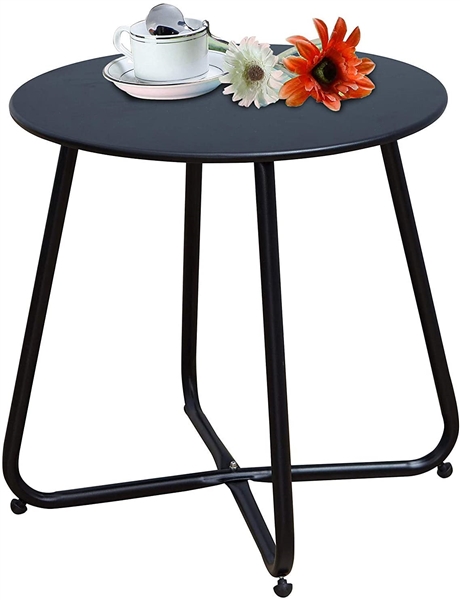 Grand Patio Steel Patio Side Table, Weather Resistant 