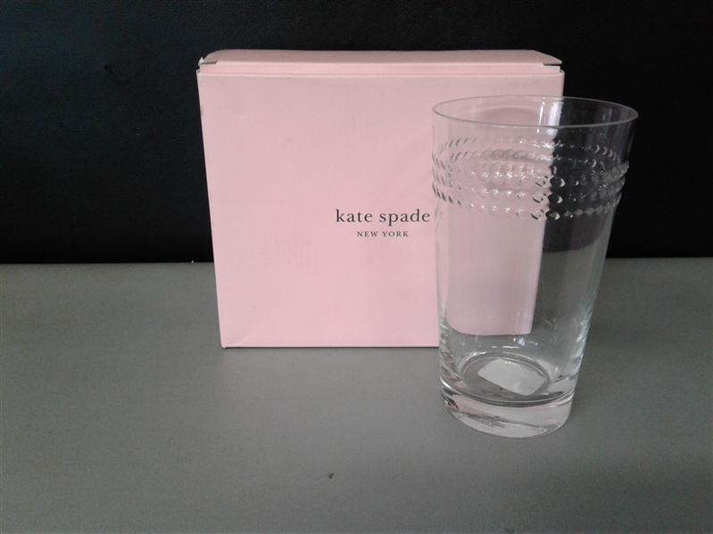 Kate Spade 857796 Wickford 2-piece Highball Glass Set, 1.9 LB, Clear