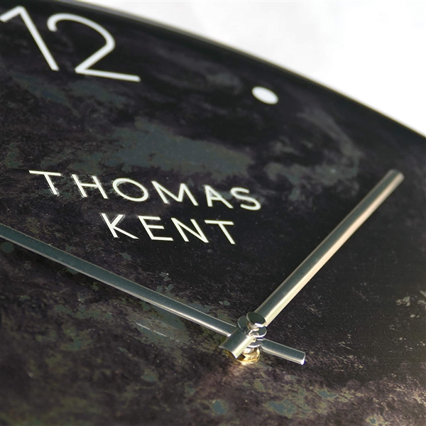Thomas Kent 20 Earth Pattern Wall Clock with Aluminum Alloy Frame