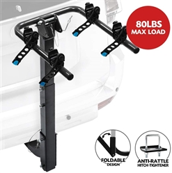 LITE-WAY 4-Bike Bicycle Hitch Mount Carrier Rack - Heavy Duty Bicycle Carrier (2 Inch Receiver)