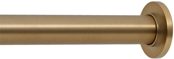 Tension Curtain Rod - Spring Tension Rod for Windows or Shower, 24 to 36 Inch. Warm Gold by Ivilon