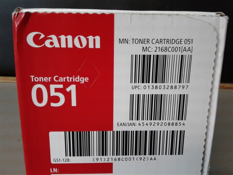 Canon Genuine Toner Cartridge 051 Black